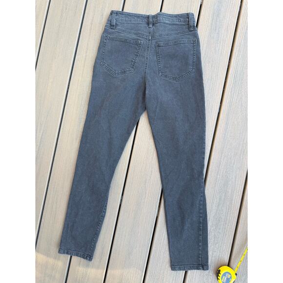 Girlish High Waisted Distressed Black Jeans - Picture 9 of 9